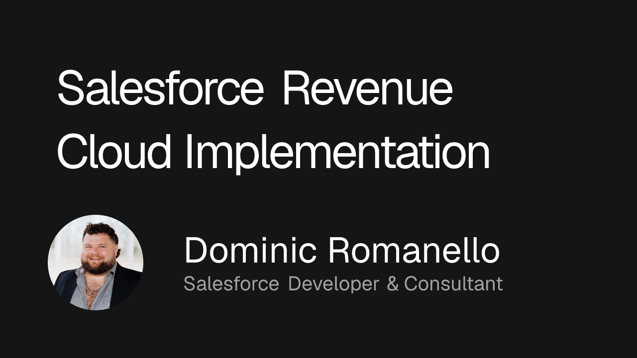 Salesforce Revenue Cloud Implementation (Quoting, Bundles, Pricing)
